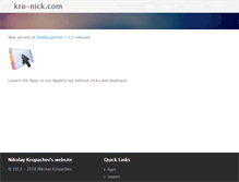 Tablet Screenshot of kro-nick.com